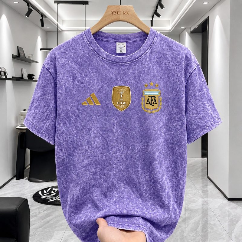 ACID WASH DROP SHOULDER T-SHIRT